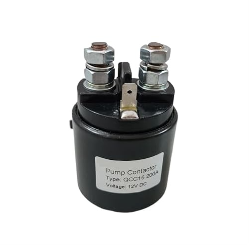 WYOBHOTCP Contacteur de Pompe QCC15 12 V 24 V 200 A, Relais solénoïde de Levage, commutateur 12 24 V 200 A for gerbeur, transpalette, Tracteur, Caravane(Qcc15 12v)