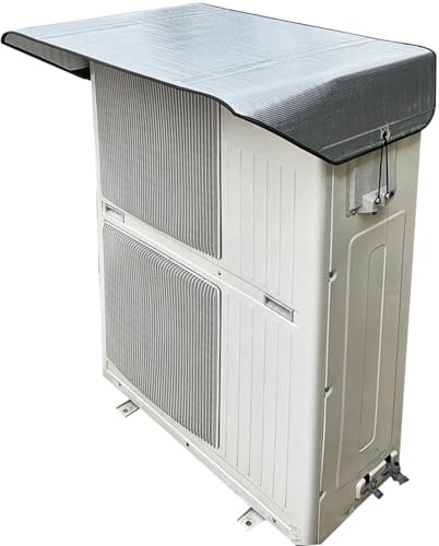 YANGLLYJ Copri Condizionatore da Esterno, Copertura Pompa di Calore con 2 Ganci Elastici, Protezione Resistente per Condizionatori, Utilizzo in Tutte Le Stagioni(160x66cm/63x26in)