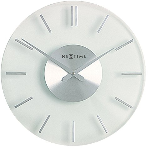 NeXtime 2632 Stripe Horloge Verre Blanc