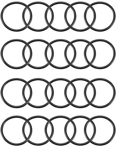 20 st svart gummi oljetätning O-ring tätning packning bricka 27 x 23 x 2 mm