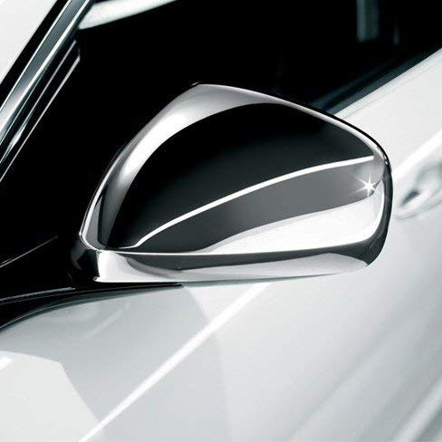 Paire de calottes miroir chromées compatibles avec Alfa Romeo Giulietta Mito 159 effet brillant à miroir couvre-cheveux Tuning droit + gauche