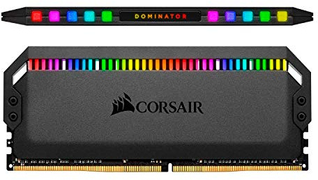 Corsair Dominator Platinum RGB Kit de Memoria 32 GB DDR4 3200 MHz C16, con Iluminación LED RGB, 4 x 8 GB, Negro