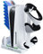 DaMohony PS5 & PS VR2 Stand and Cooling Station with Controller Charging Station, 3-in-1 PS5 Stand with 2 Cooling Fan for 5 and VR2, Headset Holder, PS5/PS VR2 Accessories