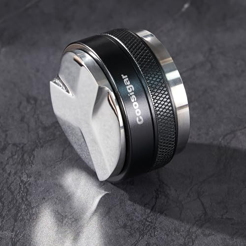Coosigar 58mm Coffee Distributor and Tamper,Dual Head Coffee Leveler Fits for Gaggia E61 58mm Portafilter,Professional Espresso Hand Tamper.