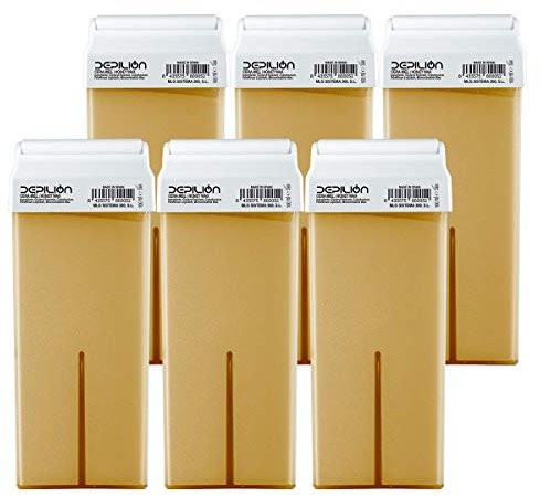 Cera depilatoria Roll On 6 x cartuchos de 100ml Miel | Depilion