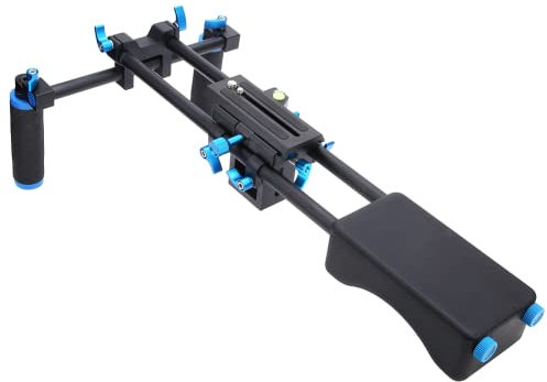 Stabilisateur d'épaule pour Appareil Photo, Alliage d'aluminium, pôle de Connexion en éponge, Position réglable, stabilisateur de caméra, Prise de Vue précise pour Appareil Photo Reflex