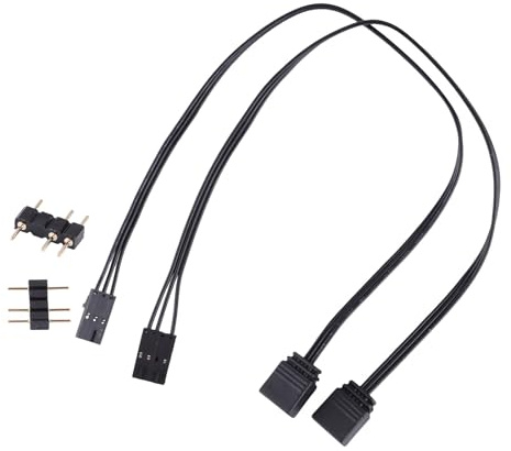 GMBYLBY Adapter Cable For Corsairs Controller RGB To Standard ARGB 4Pin 3Pin Adapter Connector Line For QL LL120 ICUE Splitters