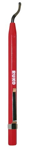 Desbarbador rápido con cuchilla fija HSS, ideal para acabados precisos en metales y plásticos. Perfecto para trabajos de taller y manualidades.