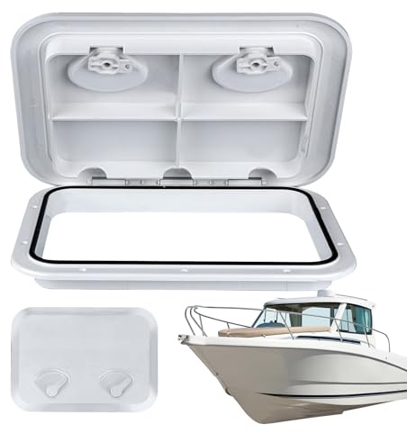 Escotilla Para Barcos,Tapa De Acceso Rectangular Para Barcos | Accesorios Náuticos Antideslizantes Con Sellado Para Exteriores En Yates Caravanas Kayak Y Navegación