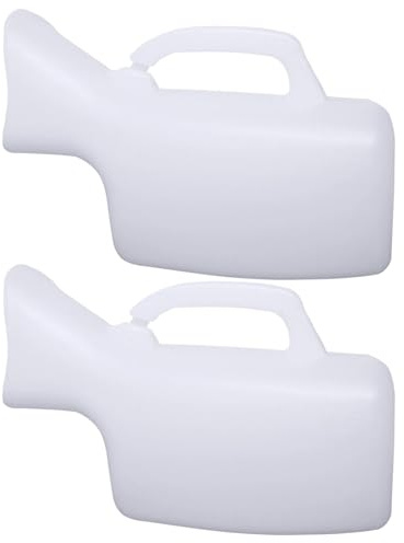 Female Urine Bottle, Portable Urinal Toilet,1000ml Pee Bottle for Women,2 Pack Spill Proof Urinal Bottle for Car,Hospital, Travel,Camping,Elderly & Incontinence