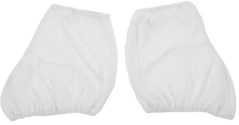 Hohopeti Copriscarpe Pattini Artistici Elasticizzati in Velluto Bianco per Protezione Lavabile per Scarpe da Pattinaggio su Ghiaccio e Roller Accessori per Allenamento Invernale