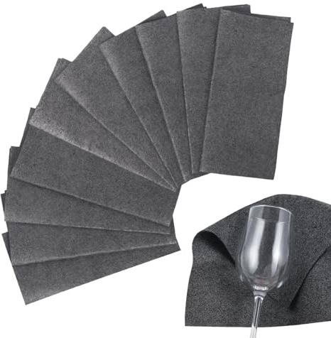 Mikrofiber rengöringsduk för glasögon – 10 stycken mikrofiberglas tvättduk | luddfri vindruta vård handdukar för tydlig rengöring | För glasögon vindruta badrum bil