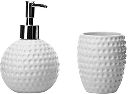 Dcasa - Set de baño nórdicos Blancos de cerámica para Cuarto de baño Arabia