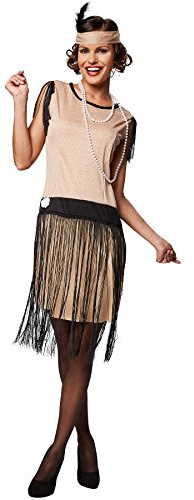 dressforfun Disfraz para mujer Swing | Bonito vestido estilo años 20 | Incl. Cinta para el pelo (L | no. 301607)
