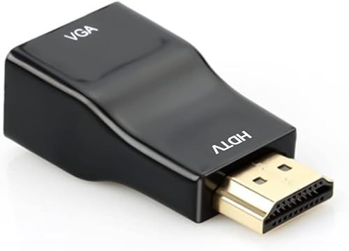 URELEGAN HDMI to VGA Adapter Converter, 1080P Male to Female Cord for Computer, Desktop, Laptop, PC, Monitor, Projector, HDTV, Chromebook, Raspberry Pi, Roku, Xbox and More