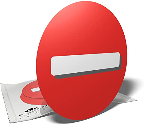 3 autocollants de signalisation et d'orientation pour intérieur ou extérieur (3 stickers ronds de 95 mm) - Accès interdit - zone privée - contre-sens.