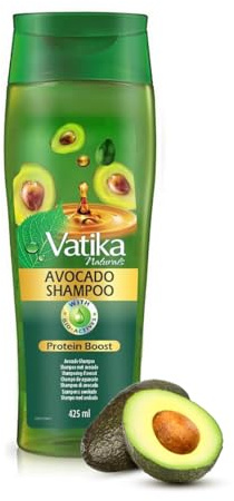 Vatika Naturals Avocado Oil Shampoo - 425ml | Protein Boost with Avocado & Natural Oils | Specially Formulated For Healthy Hair