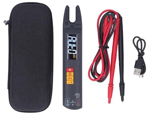 Open-Jaw-Digitalmultimeter, Zangenmessgerät, Elektrischer Ampere-Tester, Open-Backen-Amperemeter, mit Wiederaufladbarer Batterie und Taschenlampe, 3 Anzeigemodi