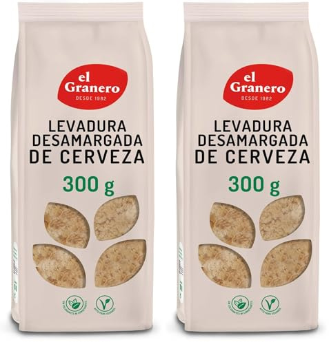 El Granero Integral - Levadura de Cerveza Desamargada - 300 g - Rica en Vitaminas, Minerales y Aminoácidos - Ideal para el Cuidado de la Piel - Propiedades Probióticas - Apta para Veganos
