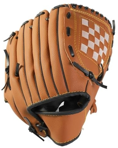 Baseball Handschuhe 9,5/10,5/11,5/12,5 Zoll Linke Hand for Kinder/Erwachsene Mann Frau Training Outdoor Sport Baseball Handschuh Softball Praxis Ausrüstung Baseballhandschuh(9.5 inches)