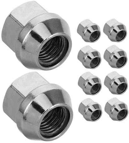 Gatuida Écrous de Roue Coniques à Extrémité Ouverte M12x1.5x21 en Acier Lot de 10 Pièces pour Pneus et Moyeux de Remorque, Camping-Car Usage Automobile Polyvalent, Haute Durabilité,