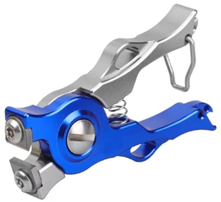 Rainorning Mini Portable Tungsten Steel Blade Strong Spring Fishing Wire Cutters (Blue)