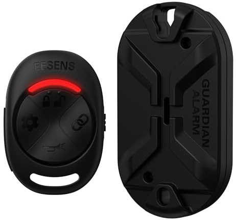 Guardian Alarm Guardian Alarm – 250m Motion Alarm with 800ft Wireless Alert, Item Locator, Waterproof & Tamperproof Hidden Secure Mount for Bike, Motorcycle, Scooter, Bag, Camping, Camera Gear &More