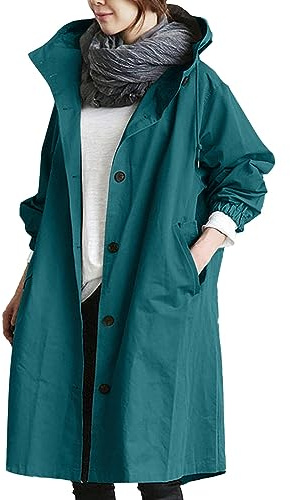 Generisch Chaqueta de invierno de maternidad para mujer, elegante cortavientos, abrigo salvaje de invierno para mujer, chaqueta de invierno para mujer, con lunares, marine, L
