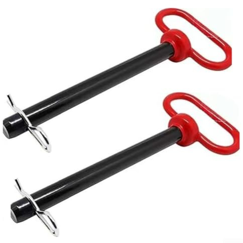 Zoegneer Gancio di traino per rimorchio, perno e clip per gancio di traino, con manico da 1,5 x 15,2 cm, per camper e tosaerba, 25 x 11 x 5 cm