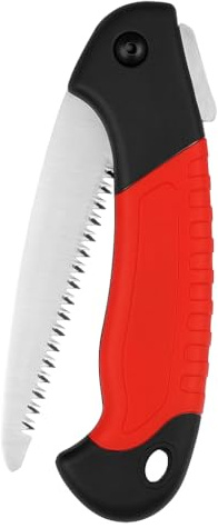 Segaccio Serramanico 180 mm – Lama Seghettata in Acciaio Temperato – Manico Ergonomico Pieghevole – Taglio Legno da Potatura e Giardinaggio – LEMAG SRL
