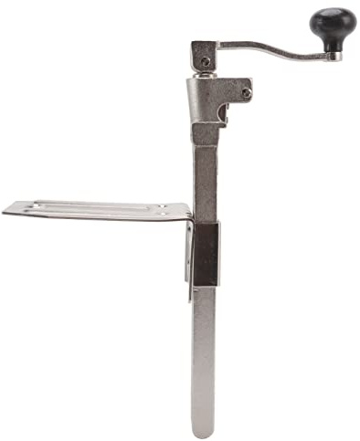 Sorandy Apriscatole Commerciale, Apriscatole Manuale per Carichi Pesanti Montato su Tavolo con Base a Vite per Ristorante, Bar Dell'hotel, Asta Rotante 16,9x6,3 Pollici