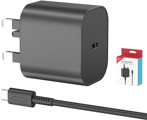 Charger for Nintendo Switch 2, 60W Fast Charging AC Adapter Power Supply with 10FT USB C Cable, Compatible with Nintendo Switch/OLED/Lite/Dock/Pro Controller/Steam Deck - Support 4K TV Mode