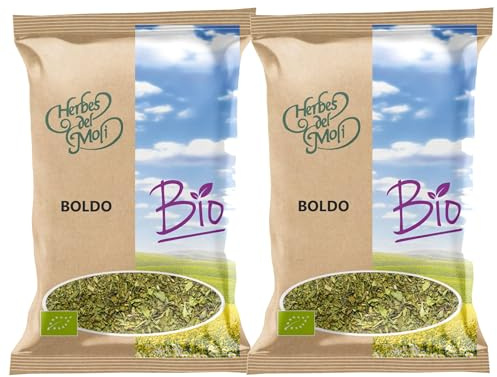 Pack 2 x Boldo Hojas Herbes del Molí Bio 35 g (70 g total) – Hojas ecológicas para infusión de sabor herbal intenso y amargo, ideal para tisanas a granel, formato práctico
