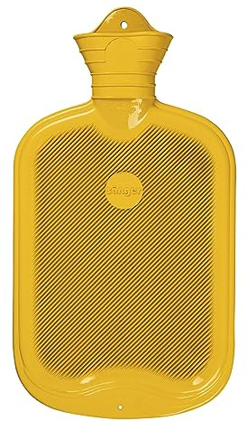 Sänger FSC 100% 2,0 Liter Gummi-Wärmflasche, Farbe: gelb