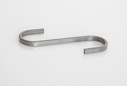 Designer S-Haken aus Edelstahl, 3er Pack, 11 cm Flachstahl | Garderobenhaken zum Aufhängen von Kleidung und Handtüchern an Kleiderleiter & Kleiderstuhl