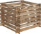 CERLAND Composteur en Bois traité 71 x 100 x 100 cm MezzitoL - 520L