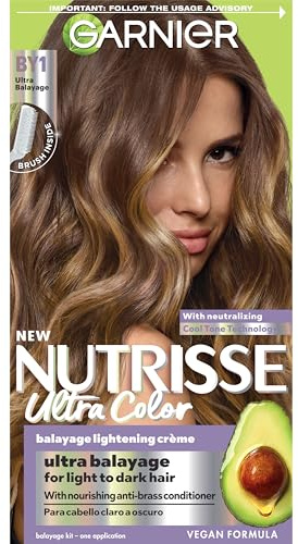 Garnier Hair Color Nutrisse Ultra Color Nourishing Creme, BY1 Ultra Balayage (Icing Swirl) Blonde Permanent Hair Dye, 1 Count (Packaging May Vary)