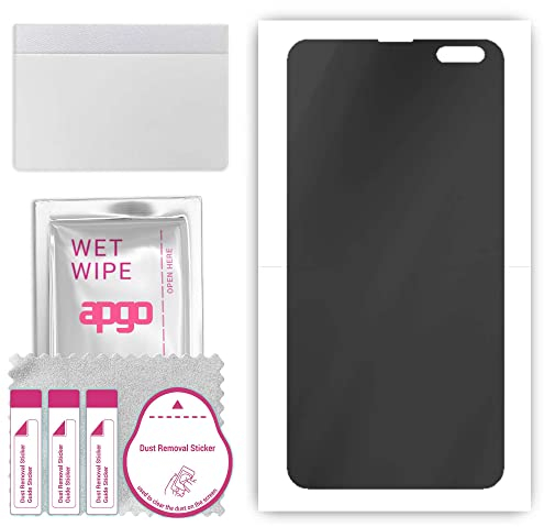 apgo Hydrogel Blickschutzfolie, Matt, kompatibel mit Samsung Galaxy S10 5G, Privacy Displayschutzfolie, Schutzfolie mit Positionierhilfe, Anti-Spy, kratzfest, einfache Montage