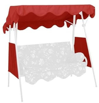 Angerer Freizeitmöbel GmbH Hollywoodschaukel Sonnendach - passend für viele 2-Sitzer Hollywoodschaukeln - Schaukeldach Made in Germany (Swingtex Koralle, 150 x 120 cm)