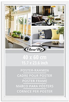 Close Up Cadre pour Poster 40 x 60 cm Décor Bois Blanc