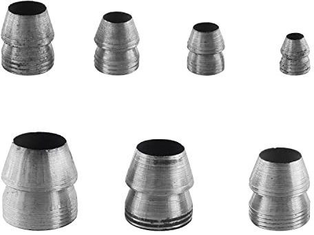 WHYHKJ 1 Set 7PCS Conical Handle Steel Wedges Safety Round Handle Wedges for Hammer Axe