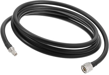 sourcing map 1Pcs 10FT Coaxial Cable 400 Type N Male to SMA Male Low Loss Coaxial Cable Extension Jumper Cable for Cell Phone Signal Booster,Amplifier,Antennas,SWR Met Black Black
