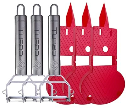 TURBO PRODUKTE Turbo Combi Plus - Pelapatate universale con tagliere, taglio in entrambe le direzioni, per mancini e destrorsi, 4 in 5