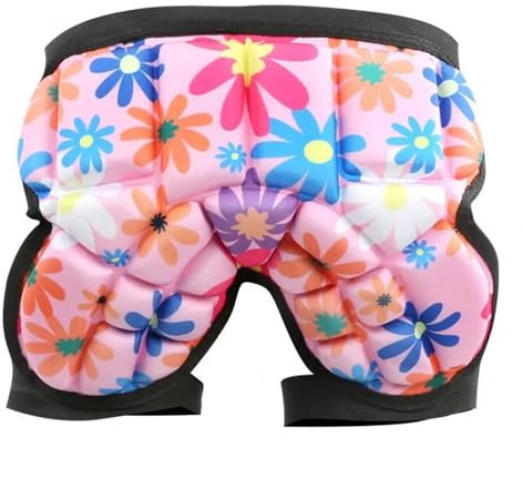 Gepolsterte Schutzhosen FüR Snowboard Kinder Skifahren Hüftschutz 3D verdicken weiche Hüfte Schutzausrüstung Schutz Pad Hüfte Gesäß gepolsterte Shorts for Skateboarden Skaten Snowboard FüR Skifahren S