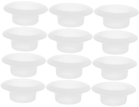 DECHOUS 12pcs Swing Top Bottle Gaskets Leak-proof Seal Gasket Replacements White Full-cover Washer for Home Brew Beer and Soda Bottles Sealing Caps