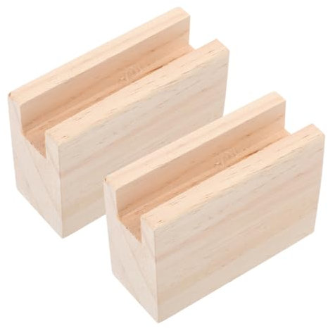 Yardenfun 2pcs Wood Bed Risers Furniture Heightening Pads Sturdy Bed Lifting Blocks and Table Legs Suitable for Home and Office
