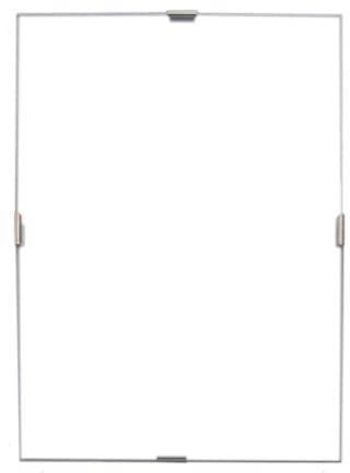 SHOBI Cornice a giorno espositore da parete con lastra frontale in Crilex e supporto in MDF, Ideale per foto, documenti, diplomi, poster, pergamene e puzzle (Standard, 100x70 Cm)