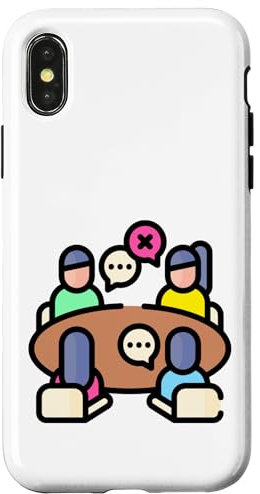 Meeting in The Conference Room Boardroom Meeting Office Case for iPhone X/XS