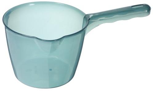 SUPVOX Cucharón para Agua de Cocina Transparente Pequeño Mango Largo, Cuchara de Baño Gruesa y Pala Multiusos para Hogar, Utensilio Práctico para Lavar Frutas y Servir en Cocina