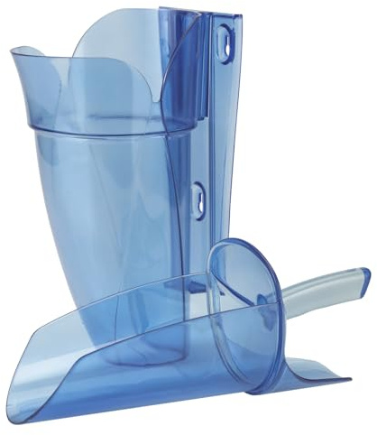 Carlisle FoodService Products SI5000 Polycarbonate Saf-T-Scoop and Guardian System, 6oz to 10oz, for Bar and Beverage Station, Blue